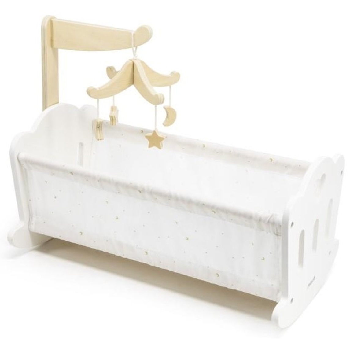 viga modern doll cradle with baby mobile