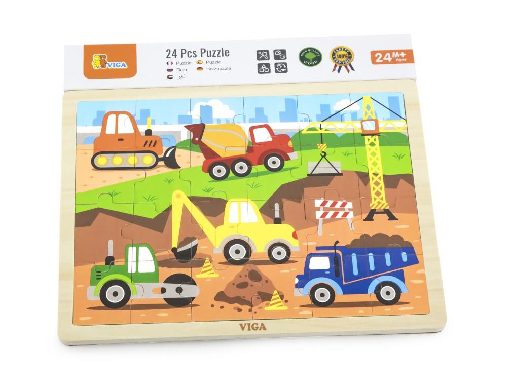 Construction Vehicles Puzzle - 24 Pcs Construction Vehicles Puzzle - 24 Pcs