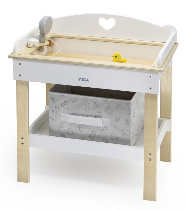 wooden doll changing table