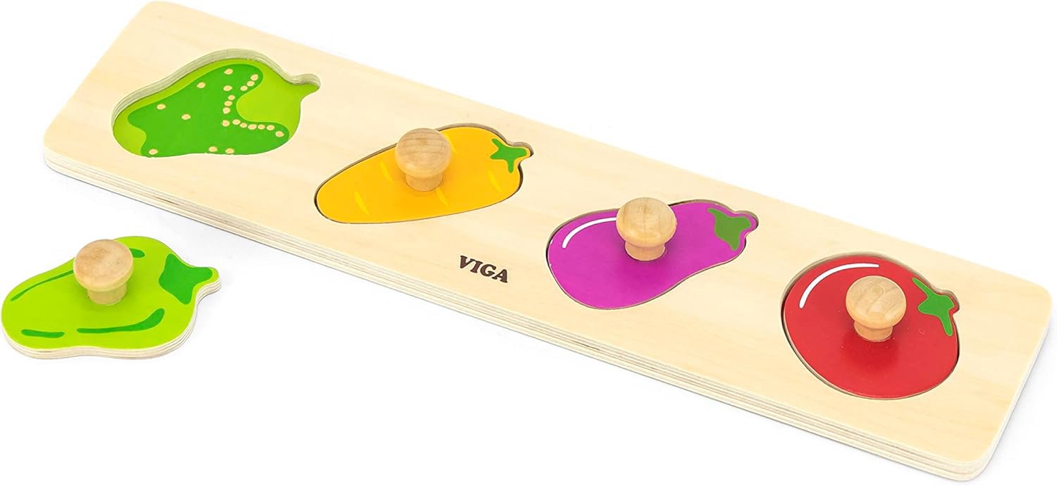 Viga Vegetables Peg Puzzle 1