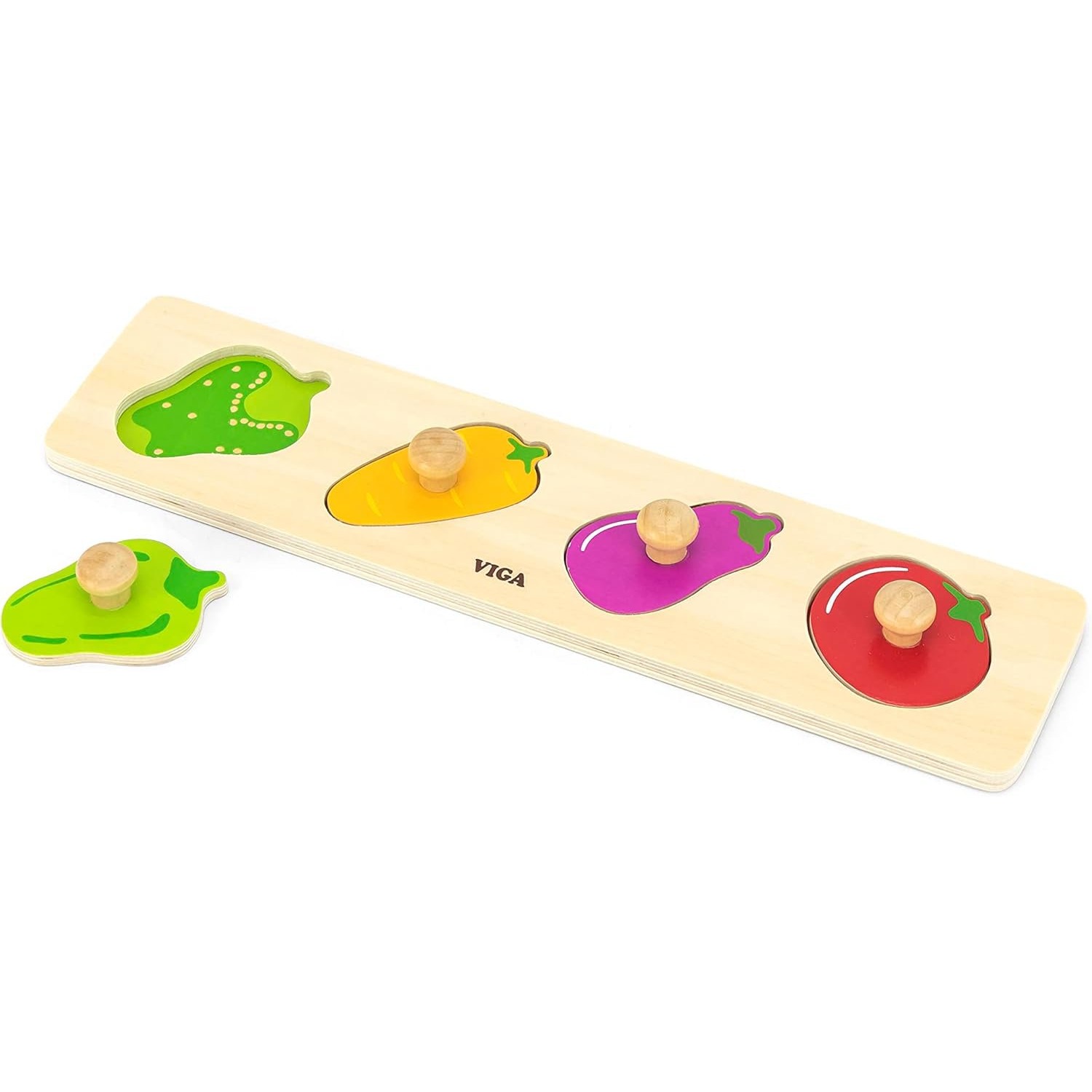 Viga Vegetables Peg Puzzle 1