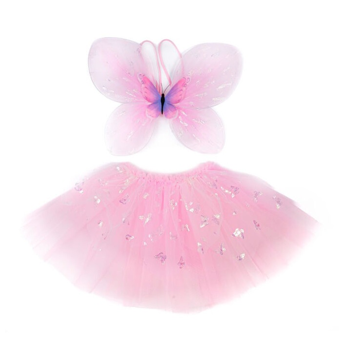 Great Pretenders Pink Flutter Butterfly Skirt & Wings Great Pretenders Pink Flutter Butterfly Skirt & Wings