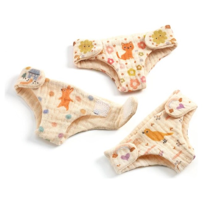 Djeco Baby Pomea Doll Nappies - image 2