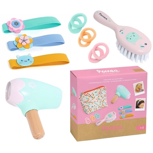 doll hair brushing set