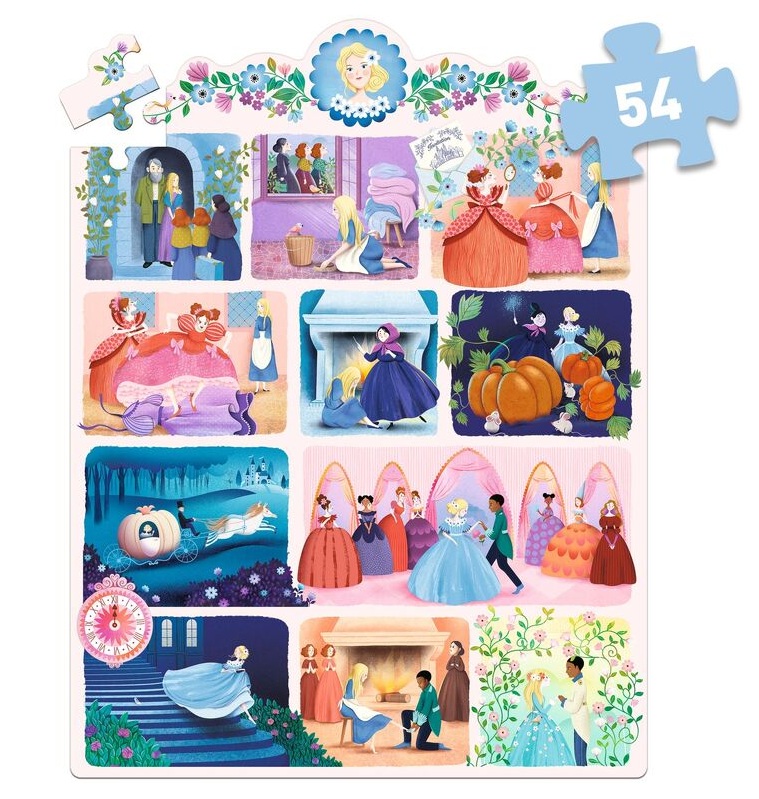 Djeco Cinderella 54 pcs Story Puzzle Djeco Cinderella 54 pcs Story Puzzle