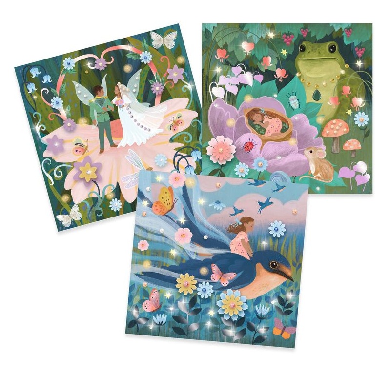 Djeco Thumbelina Fairy Tale to Decorate Set Djeco Thumbelina Fairy Tale to Decorate Set