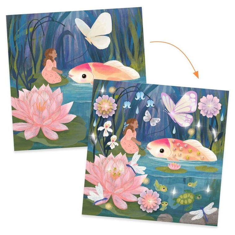Djeco Thumbelina Fairy Tale to Decorate Set - image 2