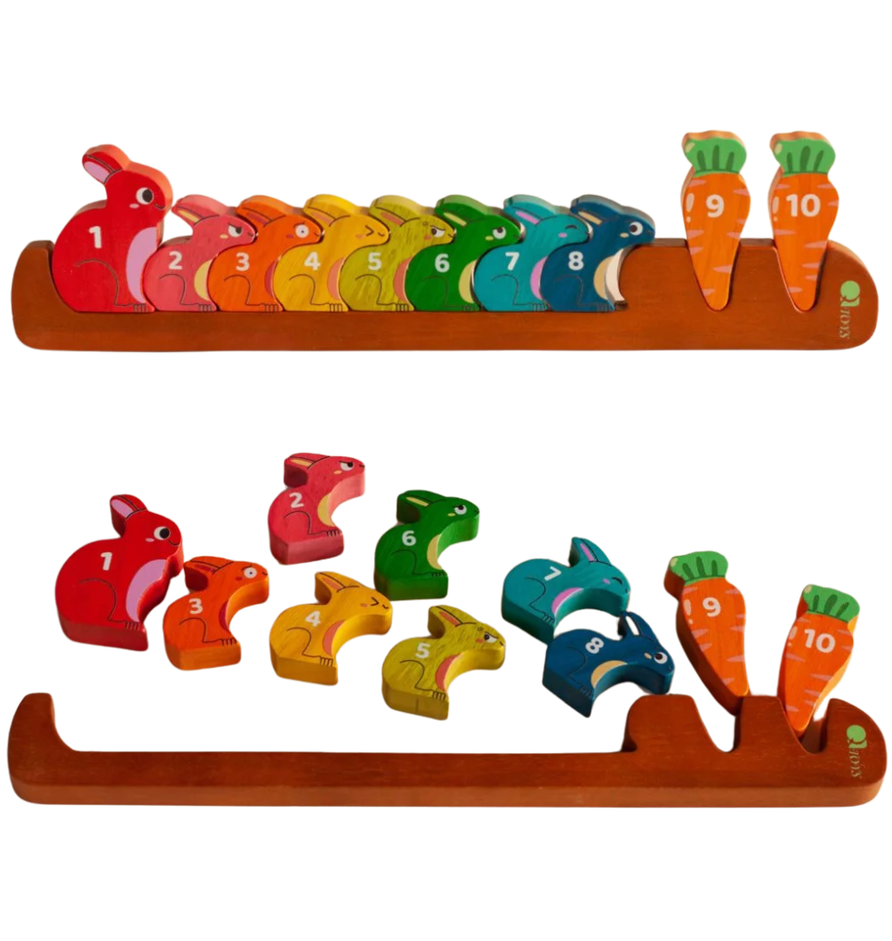 Qtoys Counting Rabbit Puzzle Set Qtoys Counting Rabbit Puzzle Set