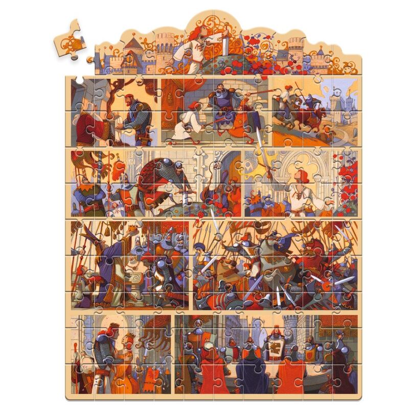Djeco King Arthur 100pc Story Puzzle