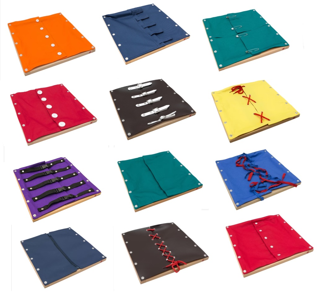 Montessori 12 Life Skill Frame Boards