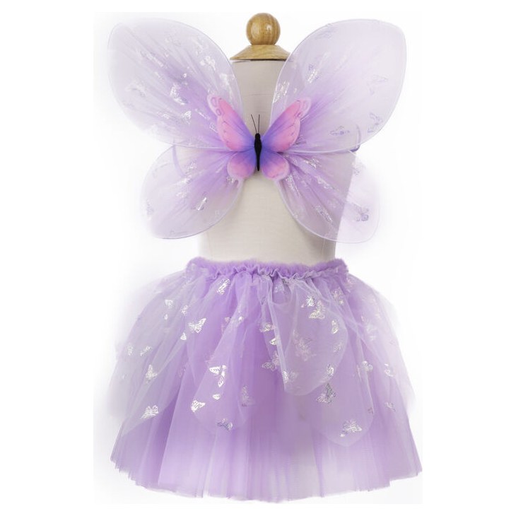 Great Pretenders Lilac Flutter Butterfly Skirt & Wings Costume - image 4