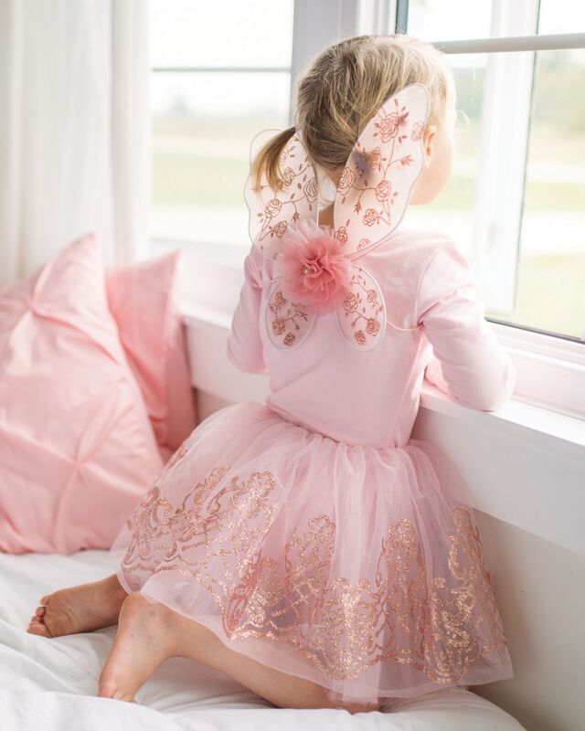 Great Pretenders Rose Gold Tutu & Wings Set Costume 2