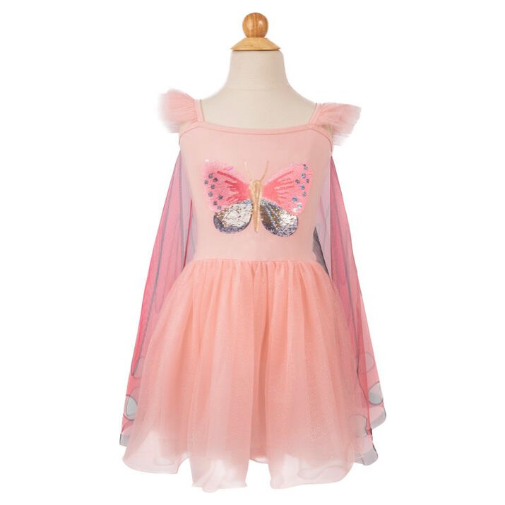 Great Pretenders Sequins Secret Butterfly Twirl Dress with Wings Kids Costume - image 4