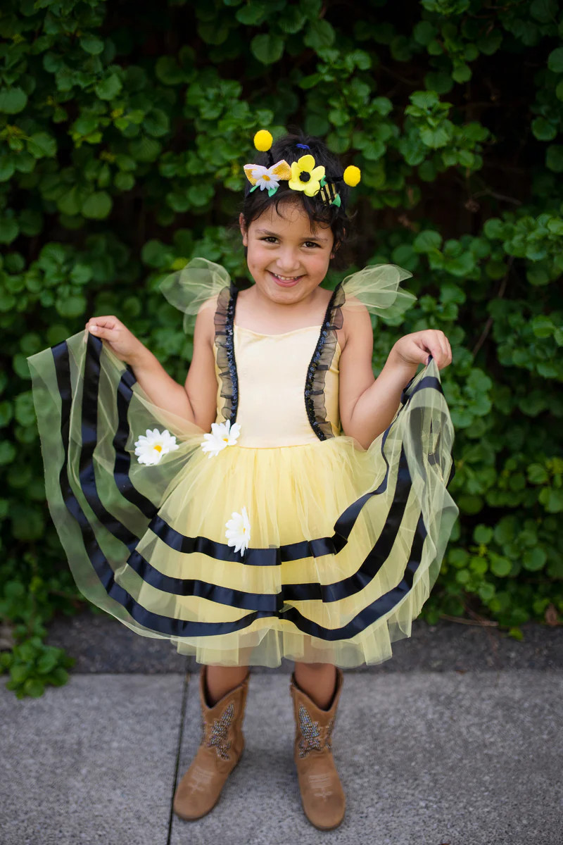 Great Pretenders Bumble Bee Dress & Headband Kids Costume