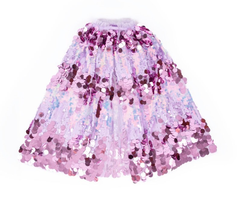 Great Pretenders Children's 5th Avenue Purple Pailette Cape Costume