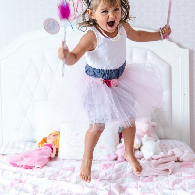 Great Pretenders Multi Pastel and Hot Pink Glitter Rainbow Wand - image 2