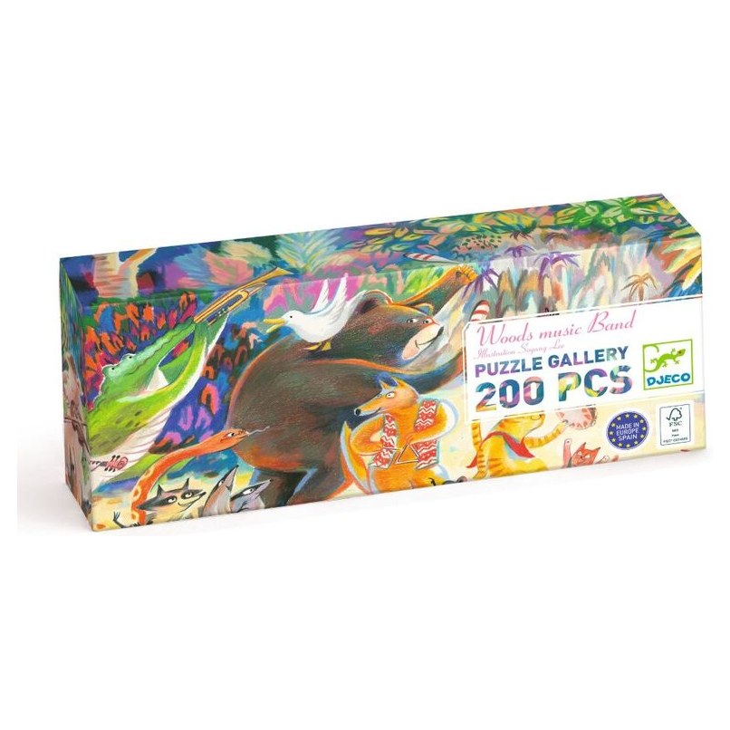 Djeco Woods Music Band 200pc Gallery Puzzle with Poster - image 4