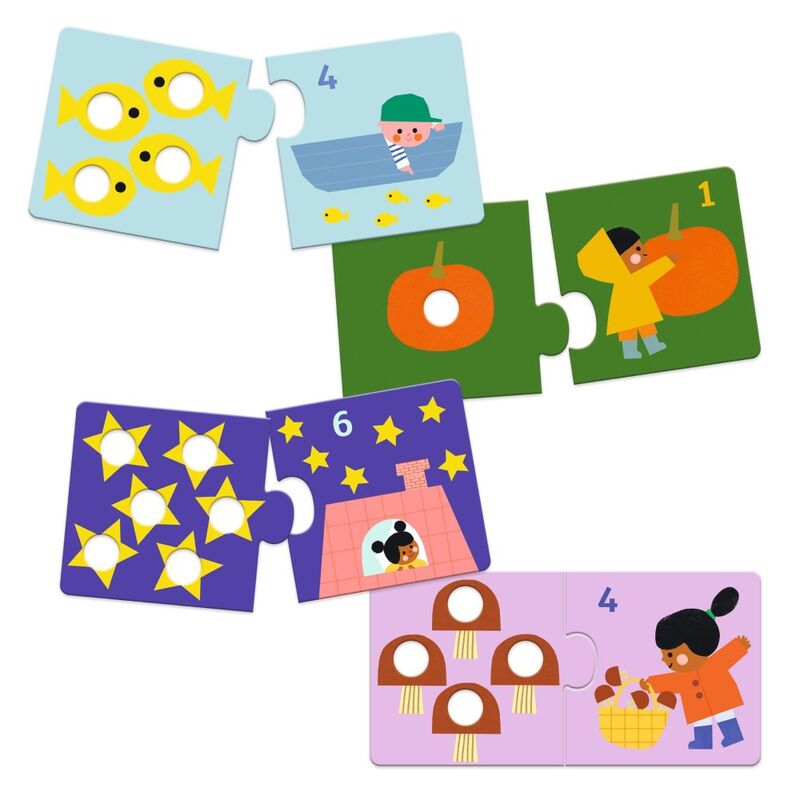 Djeco Duo First Figures 24pc Puzzle