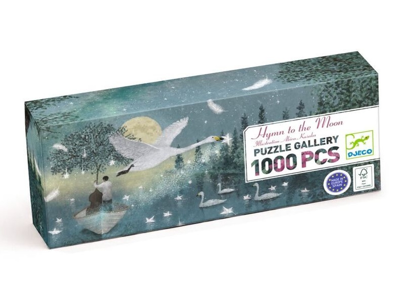 Djeco Hymn to the Moon 1000pc Gallery Puzzle with Poster Box