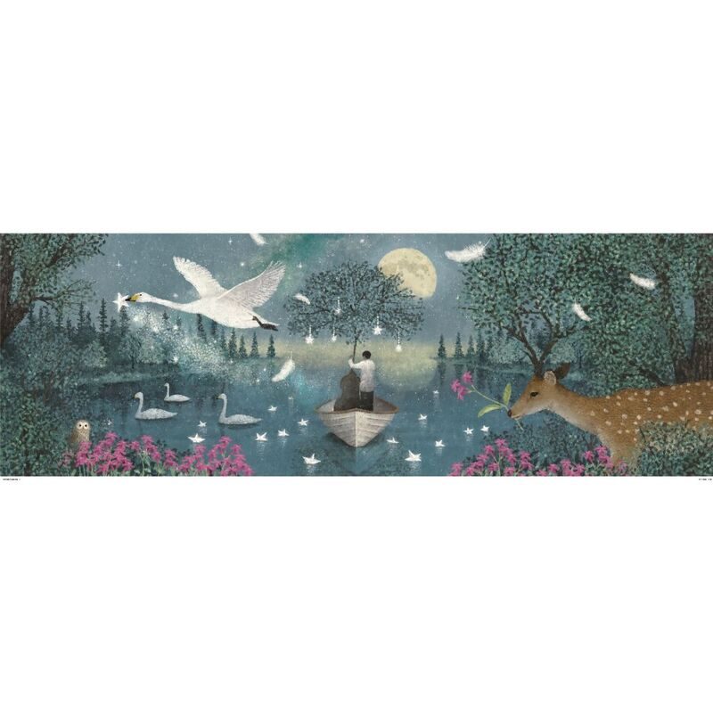 Djeco Hymn to the Moon 1000pc Gallery Puzzle with Poster