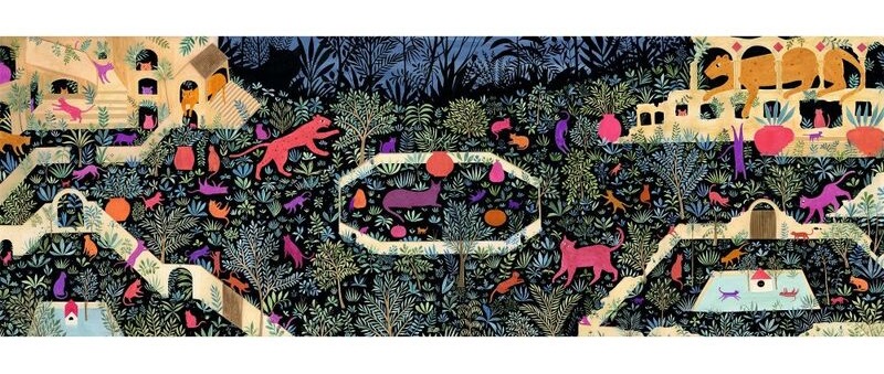 Djeco The Kingdom of Cats 500pc Gallery Puzzle with Poster