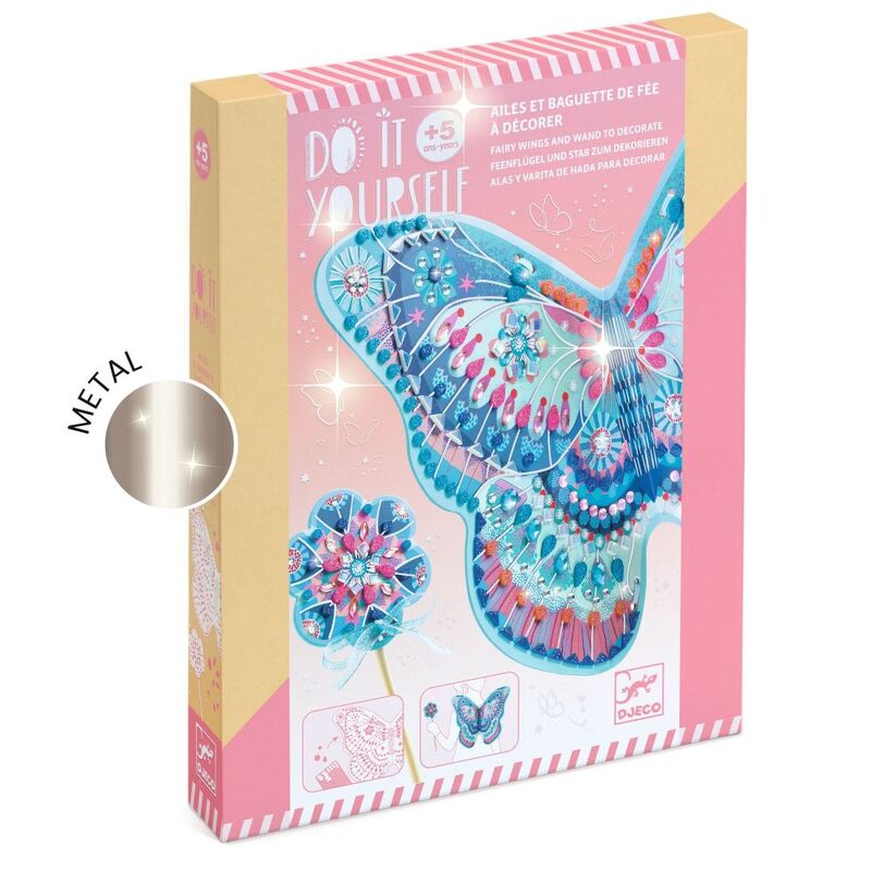 Djeco Do It Yourself Like a Fairy Wings & Wand Set Box