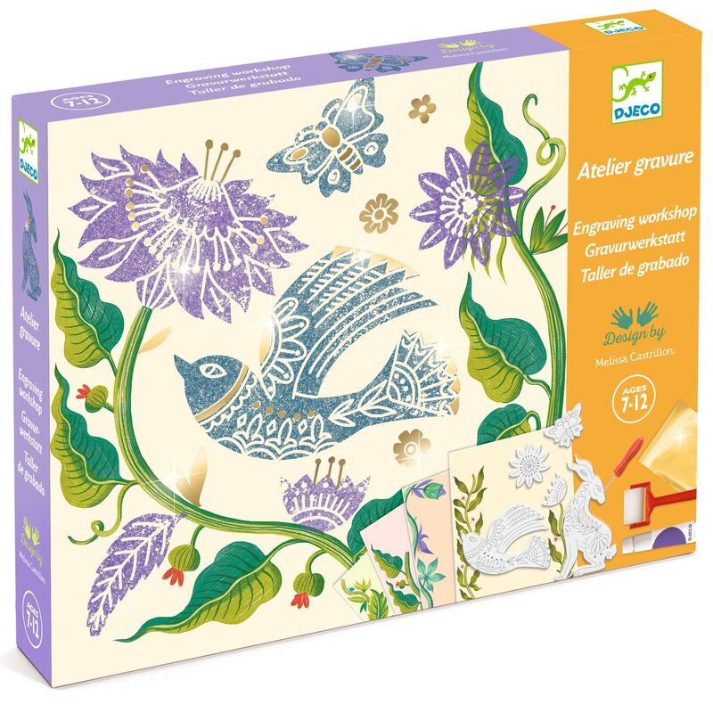 Djeco Passionflower Engraving & Painting Workshop Box