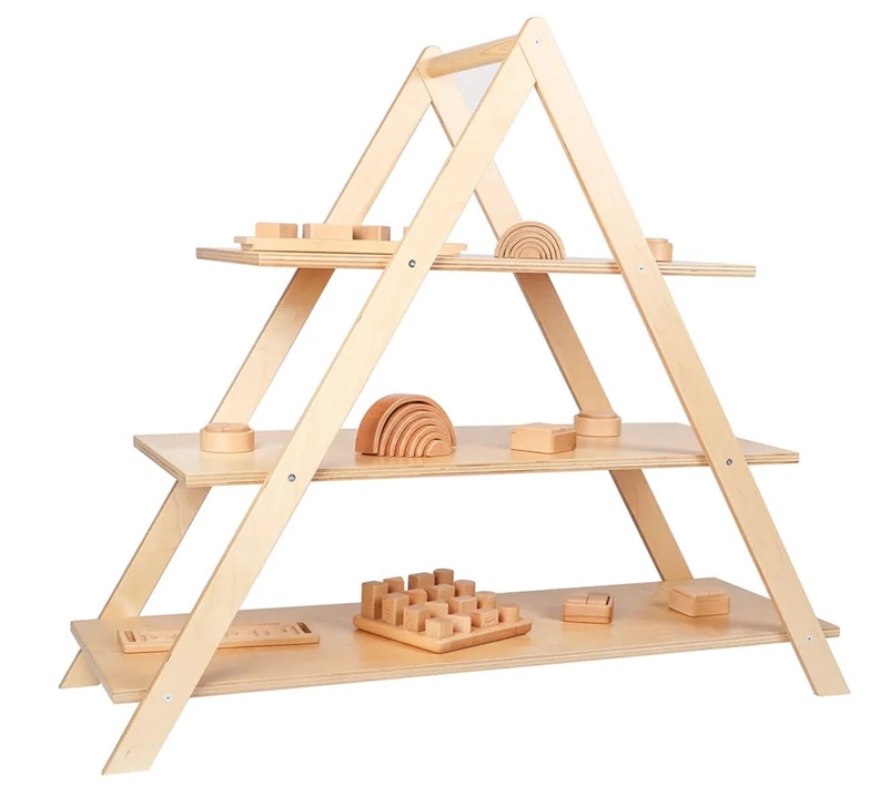 Pyramid Display Triangle Shelf