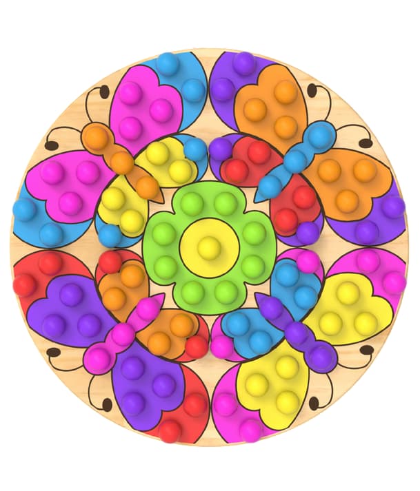 Little Pegz Butterfly Mandala Pegboard