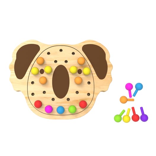 Little Pegz Kai The Koala Pegboard
