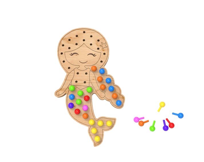 Maddie The Mermaid Pegboard