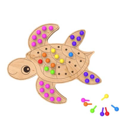 Tim The Turtle Pegboard