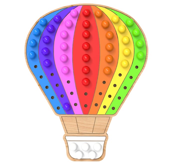 Little Pegz Hot Air Balloon Classic Pegboard