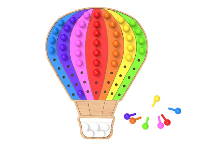 Hot Air Balloon Classic Pegboard