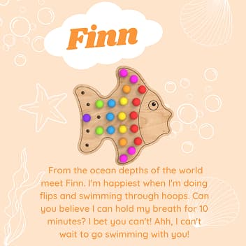 Finn The Fish Pegboard Finn The Fish Pegboard