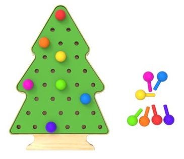 Little Pegz Christmas Tree Pegboard
