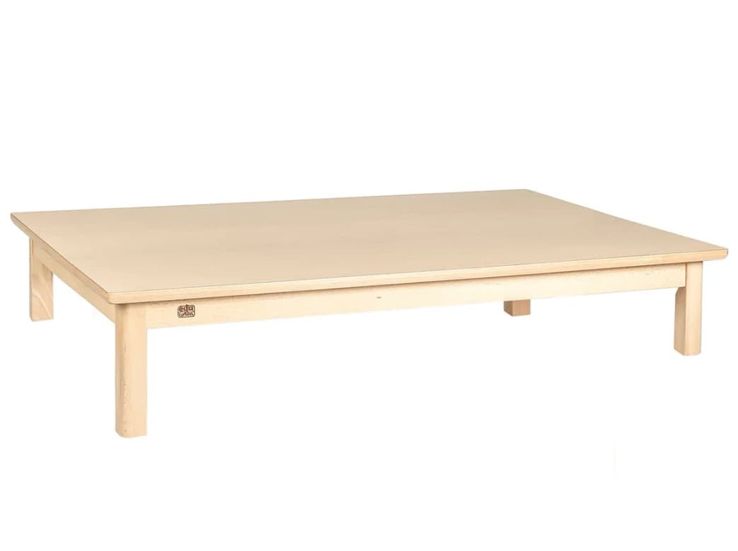 low rectangle wooden table 