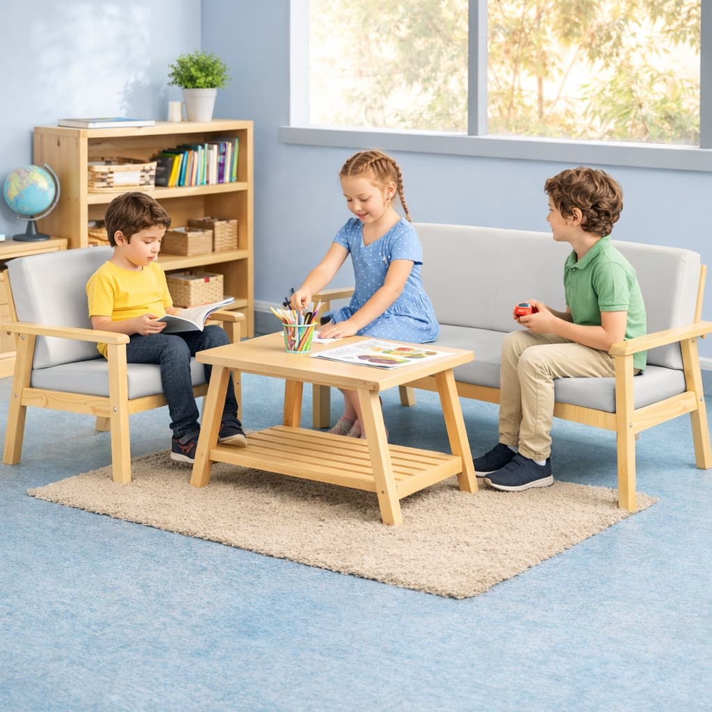 kids lounge furniture - grey