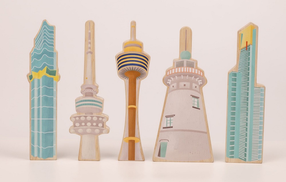 Qtoys Australian Iconic buildings set of 5