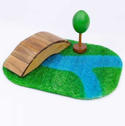 Qtoys The Elements Layers Loofah Placemats Set of 3