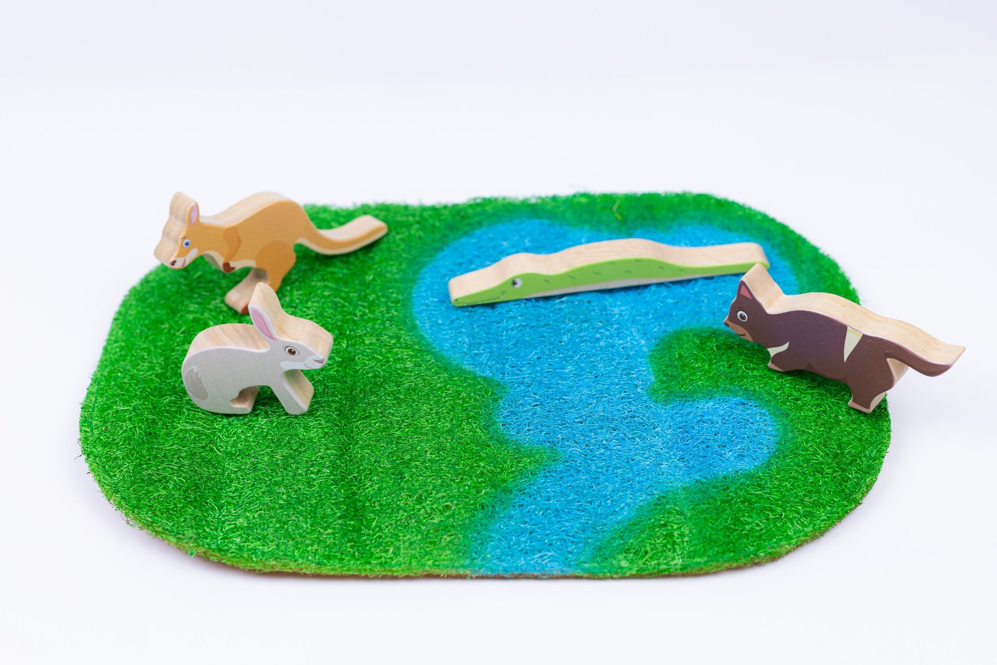 Qtoys The Elements Layers Loofah Playmats - Set of 3