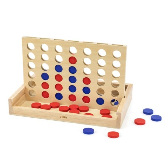Viga Wooden Connect 4 Game