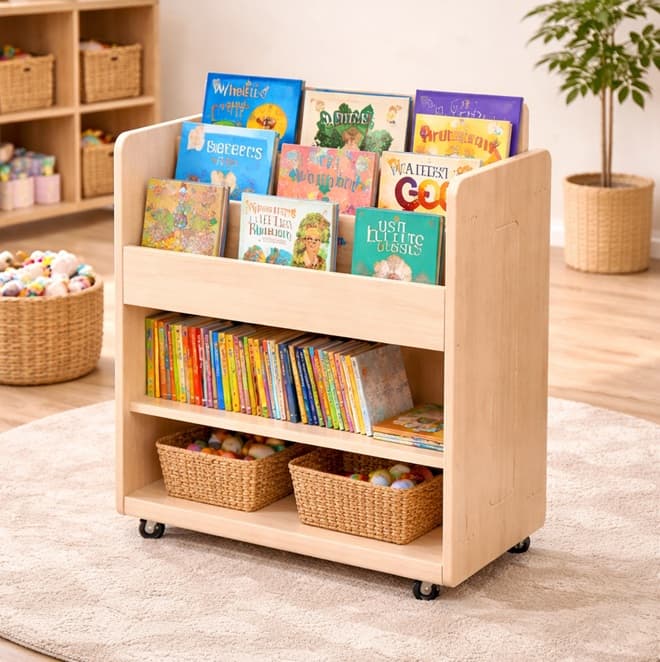 Mobile Book Display Unit & Shelf