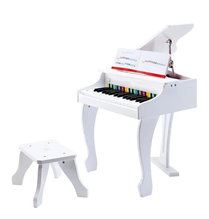 Deluxe White Grand Piano Thirty Key Piano Toy