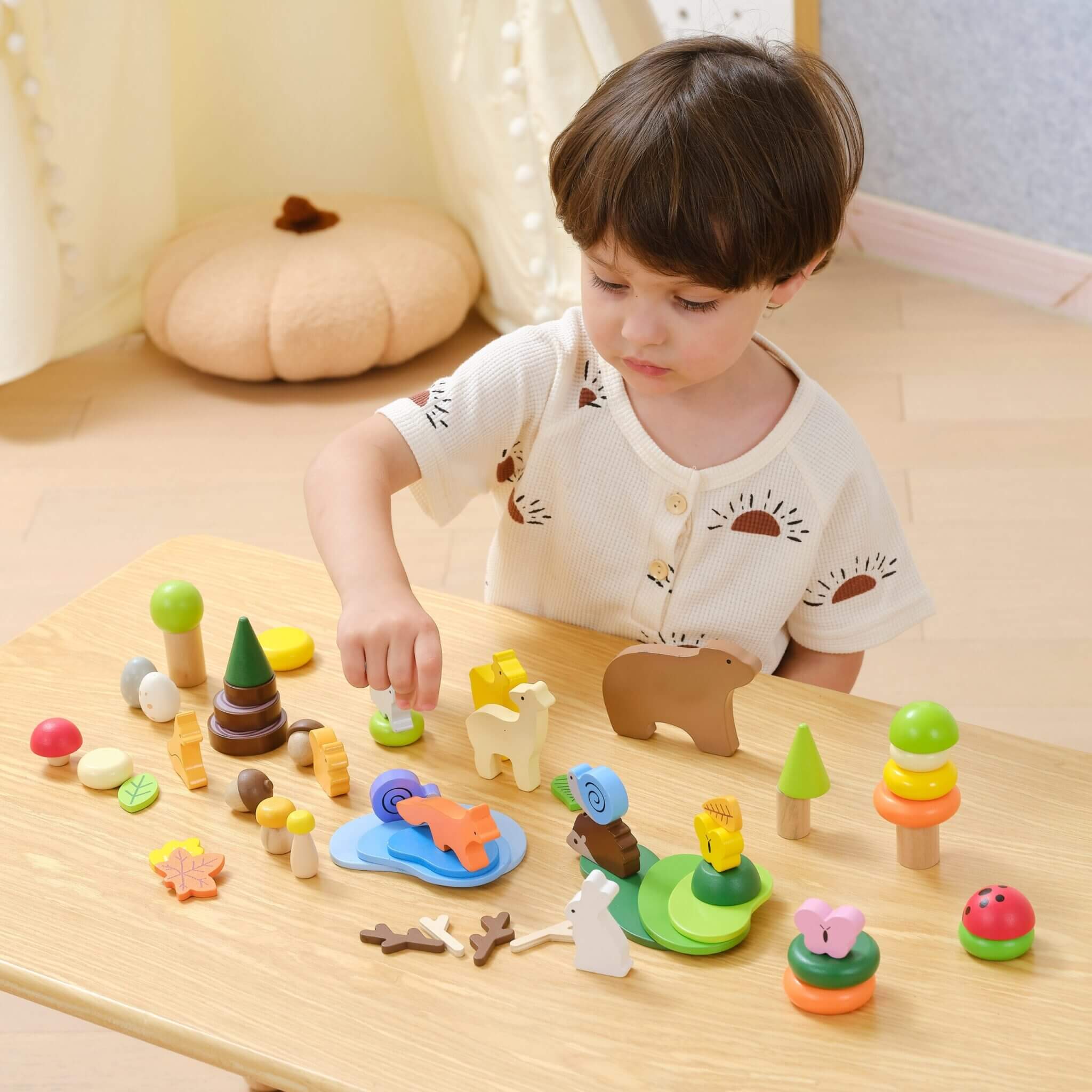 Forest Tales Wooden Loose Parts Tray Set 2