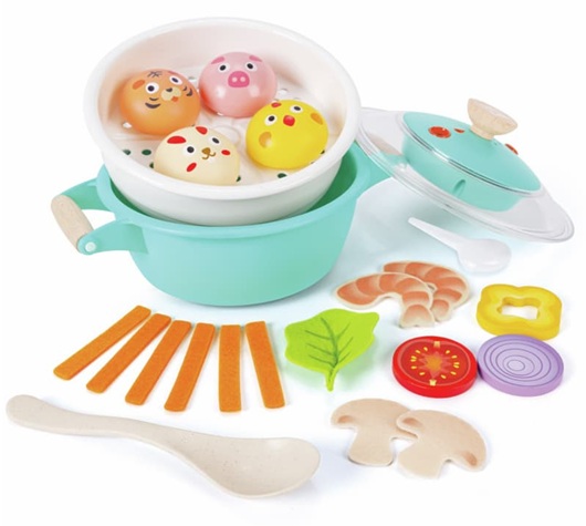 Hape Little Chef Cooking & Steam Playset Plus