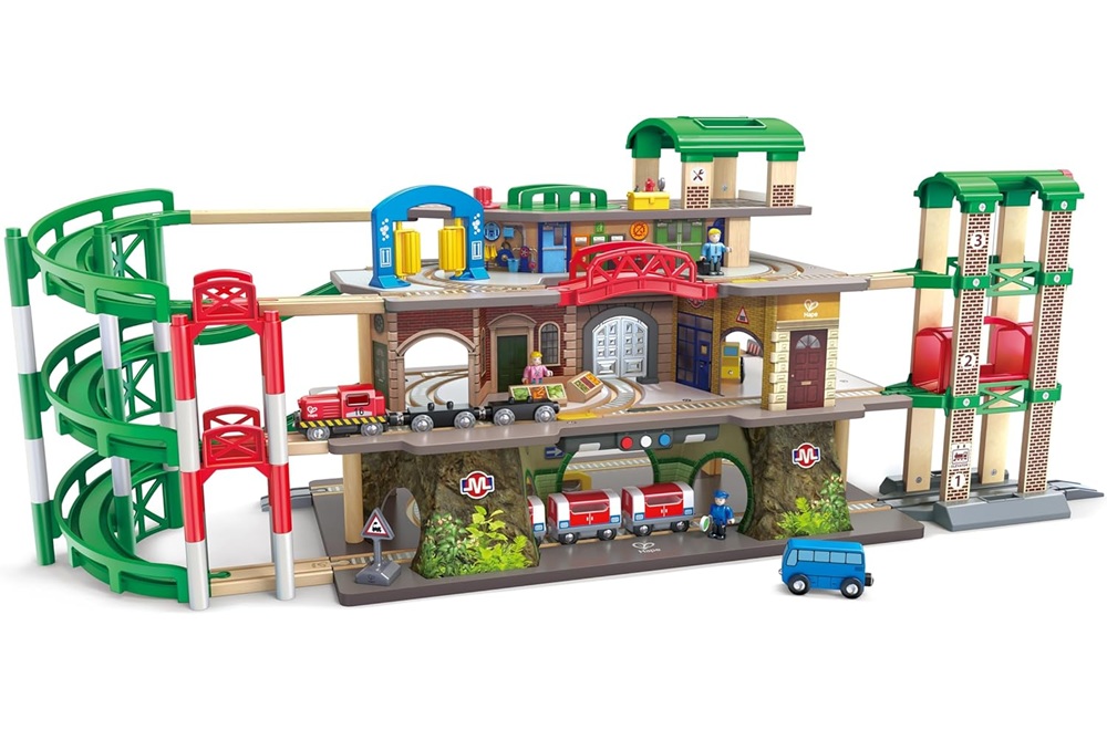Hape Multi-Level Railway Train Set