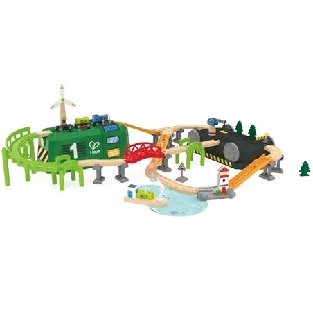 hape eco train set with bucket