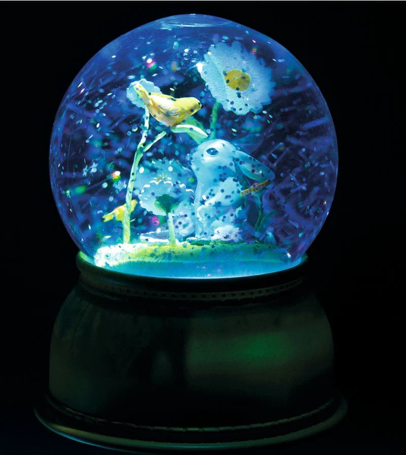 djeco rabbit night light in dark
