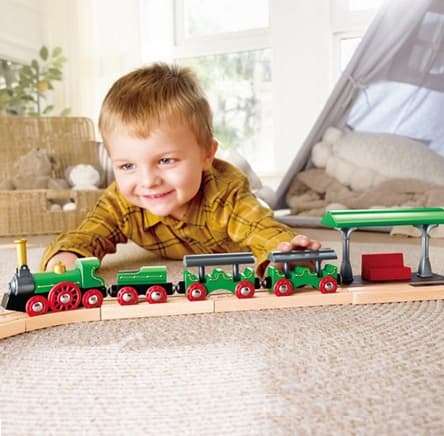 hape retro train with chimney